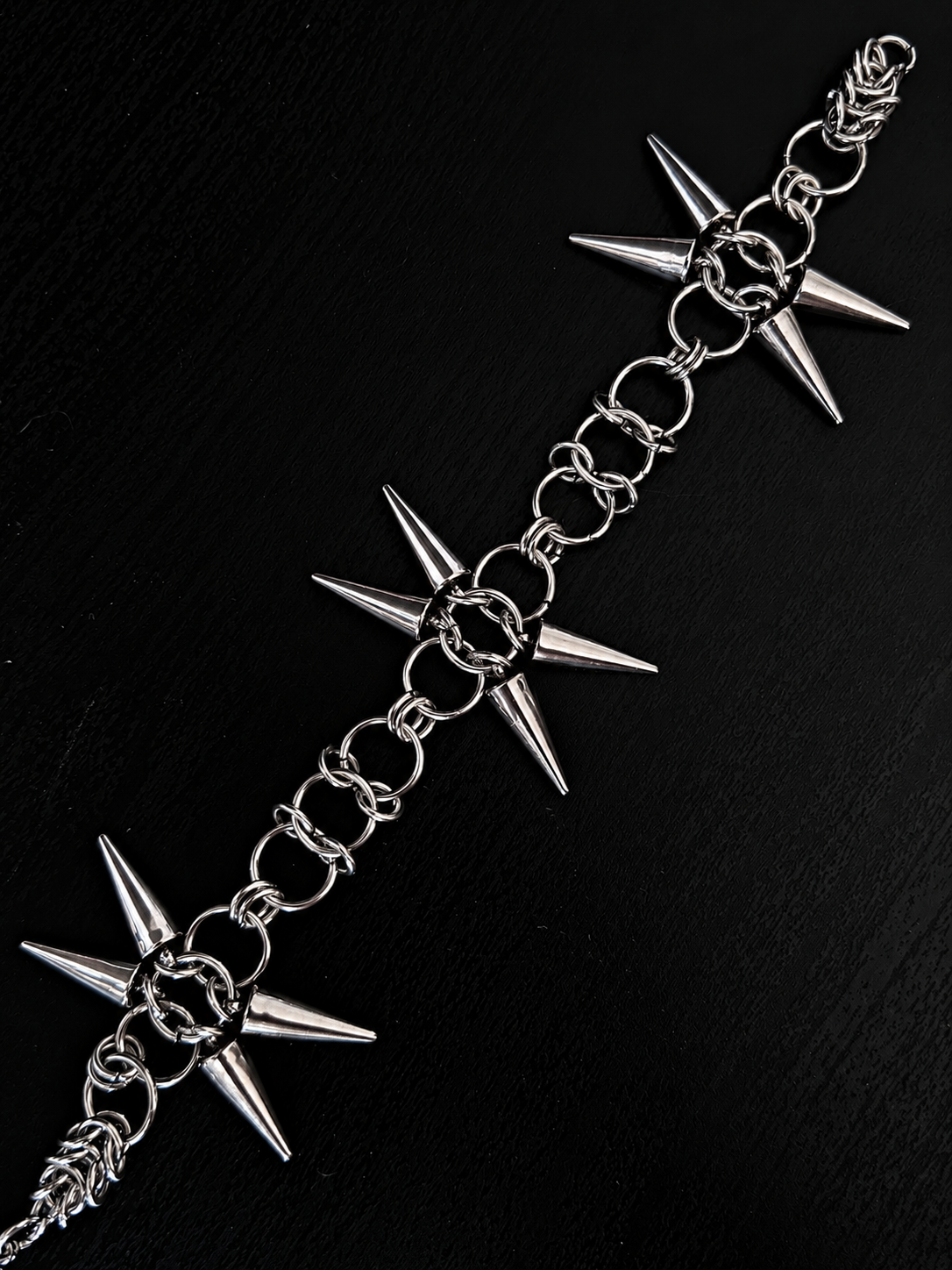 Handmade alternative stainless steel bracelet